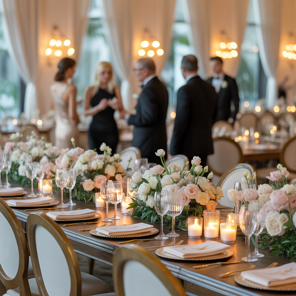 Elegant event decor showcase